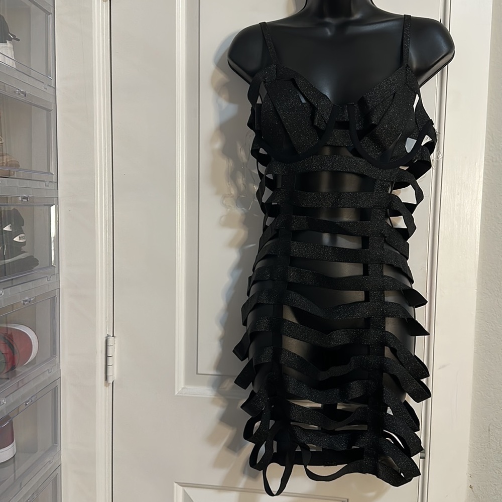Cutout black dress sizes M & L
